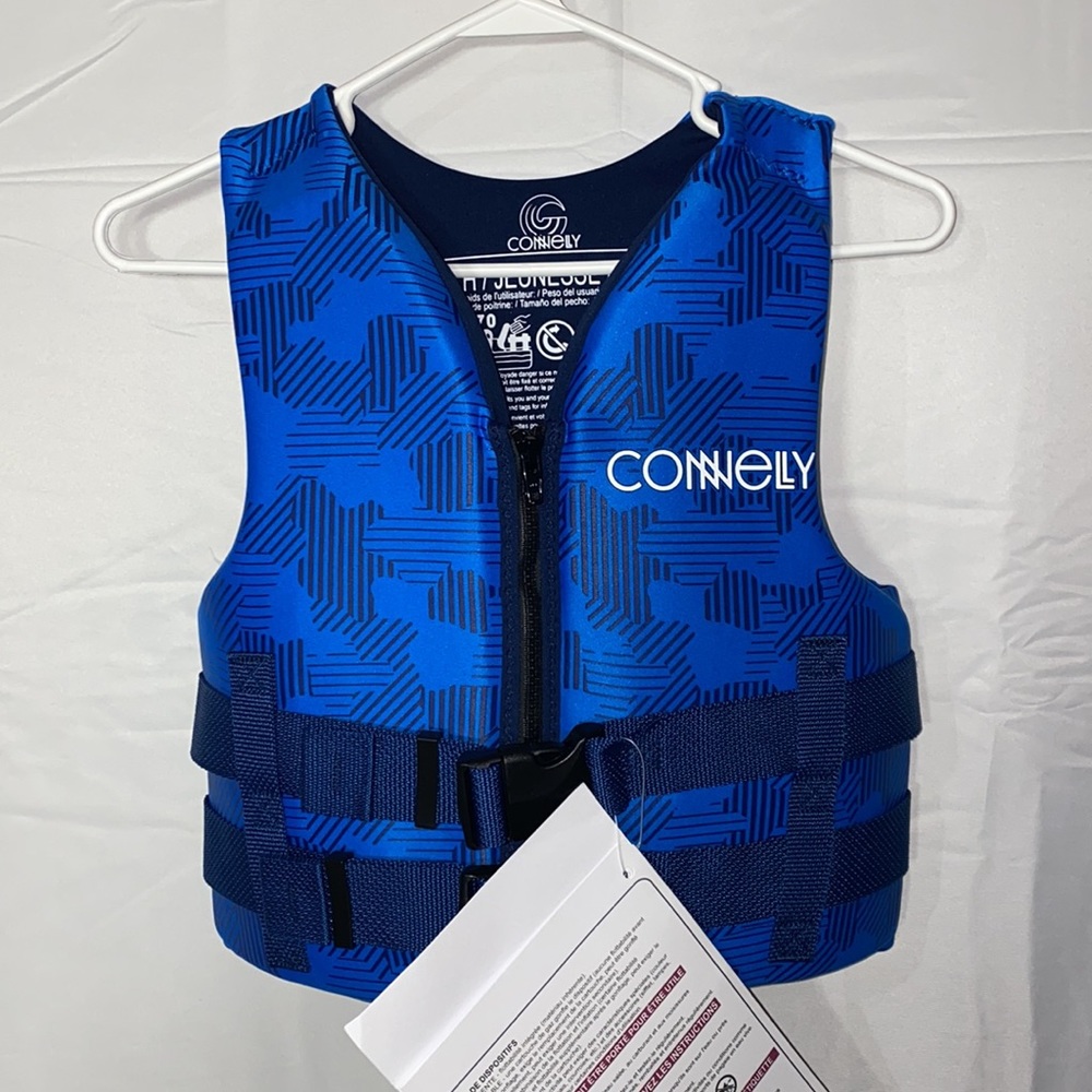 NWT!! Connelly Youth Promo Neoprene Vest Life Jacket 55-88 lbs 24”-29” Chest